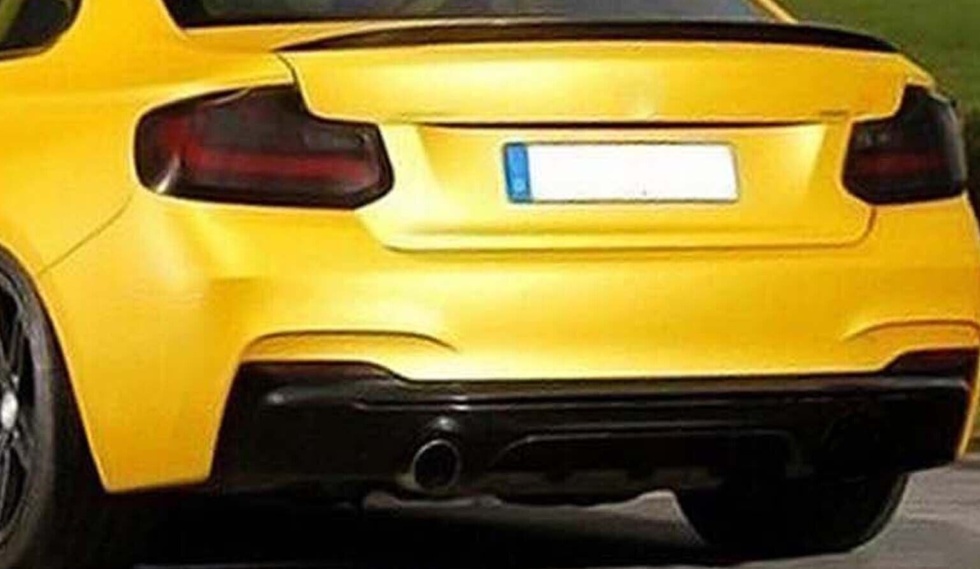 Fits BMW 2 Series F22 F23 Rear Bumper Diffuser Gloss Black - Image 3
