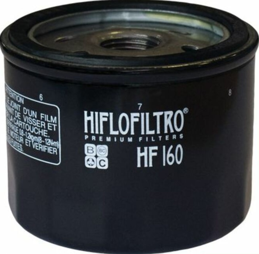 Free Shipping Hiflofiltro-HF160 Oil Filter For Motorcycle Parts Accessories