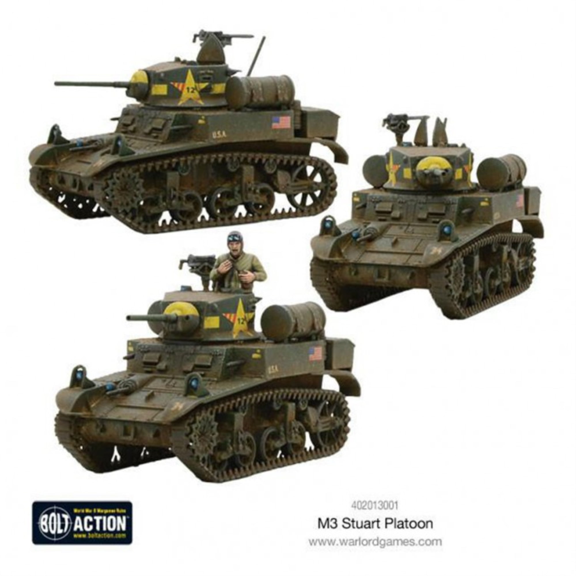 Bolt Action - M3 Stuart Platoon - Warlord Games