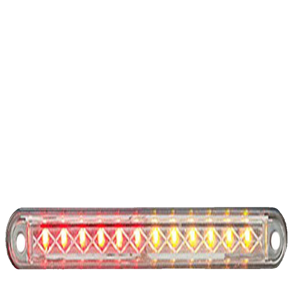 LED Autolamps 235BSTI24 Compact Combination Rear Strip Lamp Black 24v