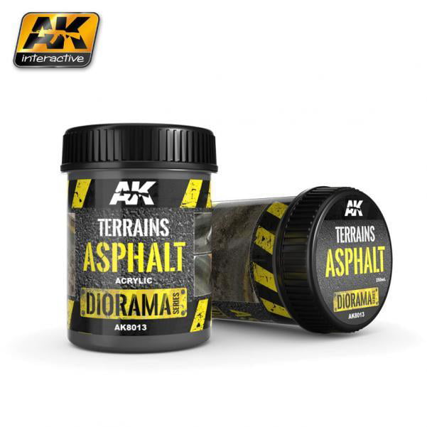 AK Interactive AK8013 - Terrains Asphalt - (Acrylic) 250ml - New
