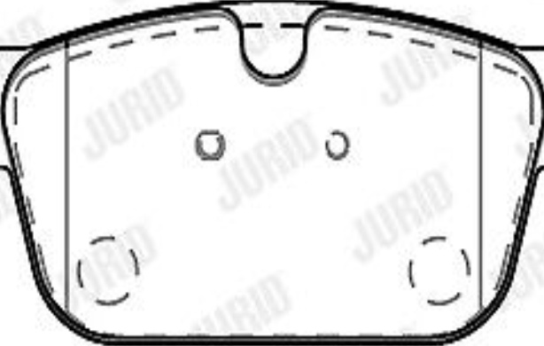 Front JURID 573876J Brake Pad Set, disc brake for ,VOLVO