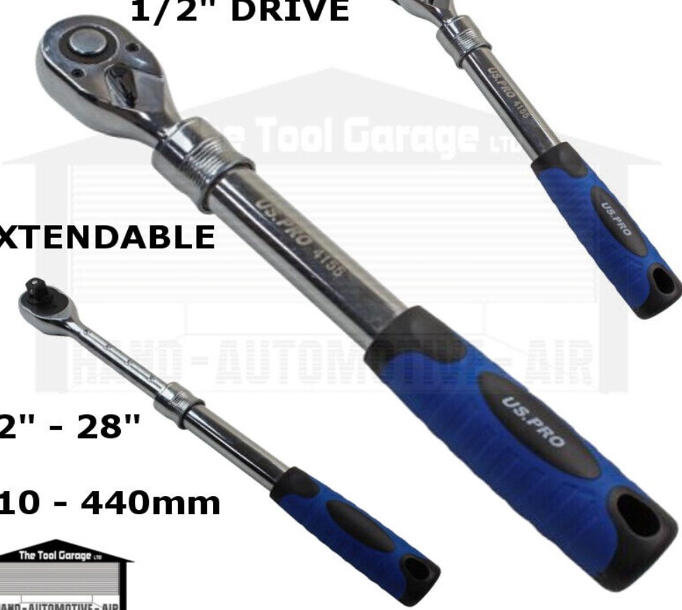1/2in Drive 72T Flexible Extendable Ratchet Handle Viewed today By US PRO