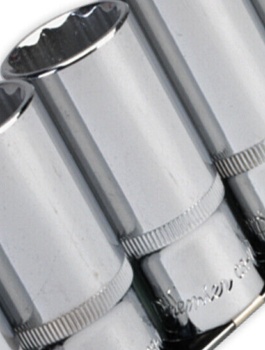 Sealey AK2673 Premier Imperial Deep Socket Set 3/8""Sq Drive 12-point 11pc