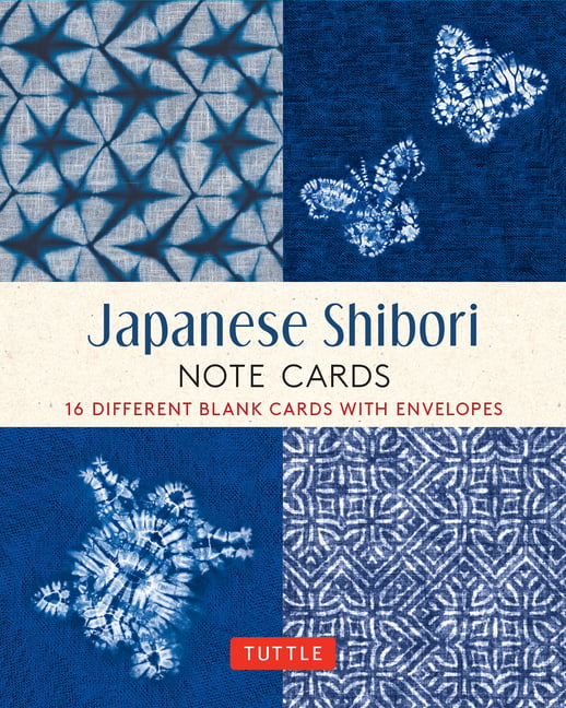 Japanese Shibori, 16 Note Cards : 16 Different Blank Cards With 17 Patterned Envelopes In A Keepsake Box! Tuttle Studio - Image 3