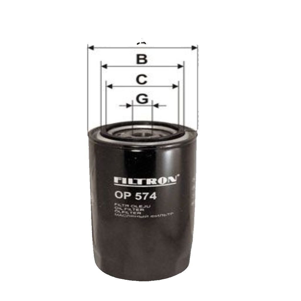 OP 574 FILTRON OIL FILTER FOR VOLVO VW