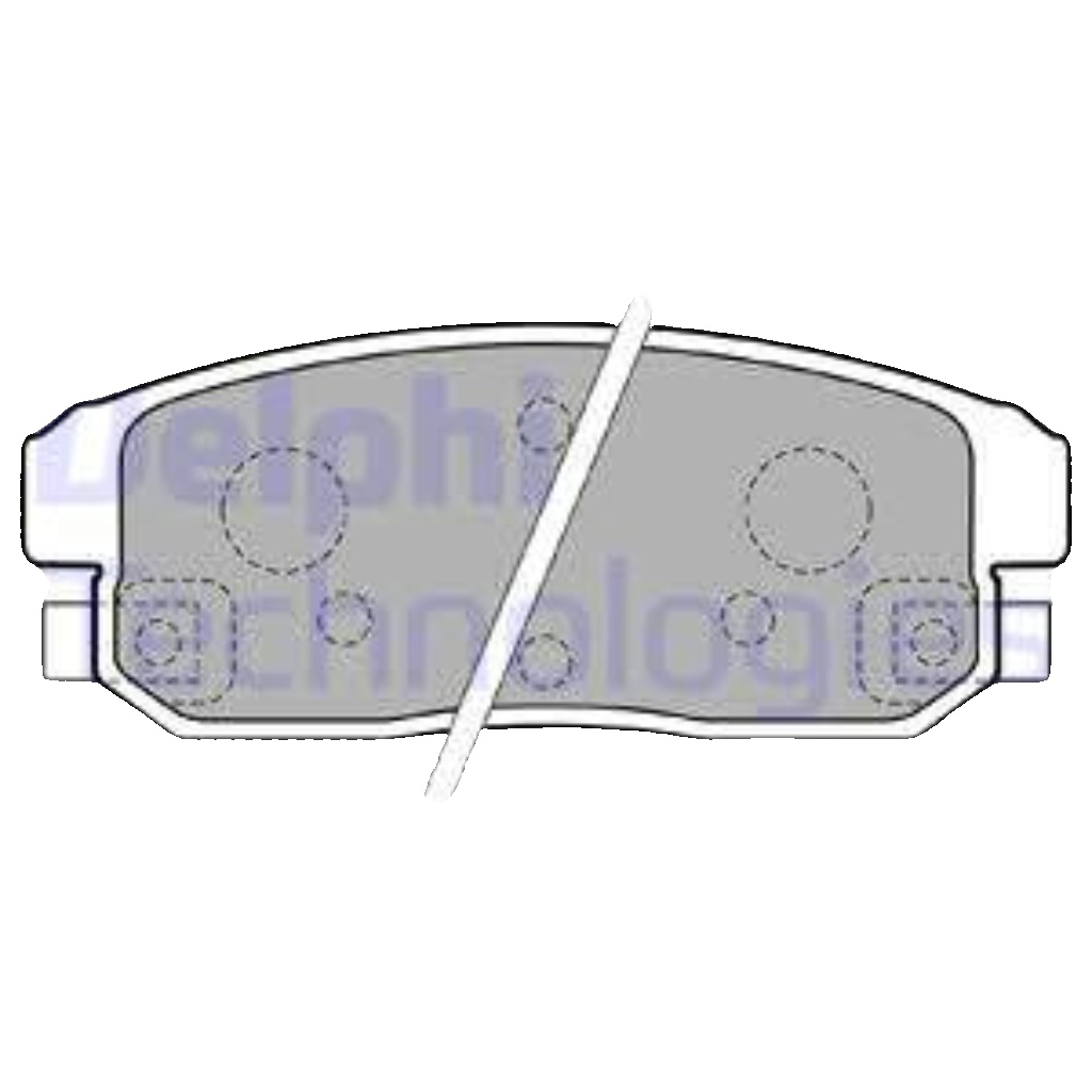 Brake pads Organic LP1829 DELPHI for SUZUKI MAZDA