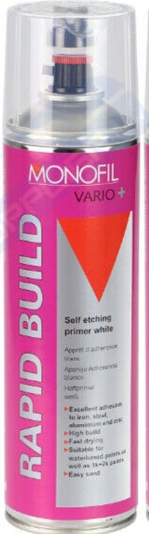 MONOFIL VARIO+ RAPID BUILD SELF ETCHING PRIMER WHITE Aerosol 500ml