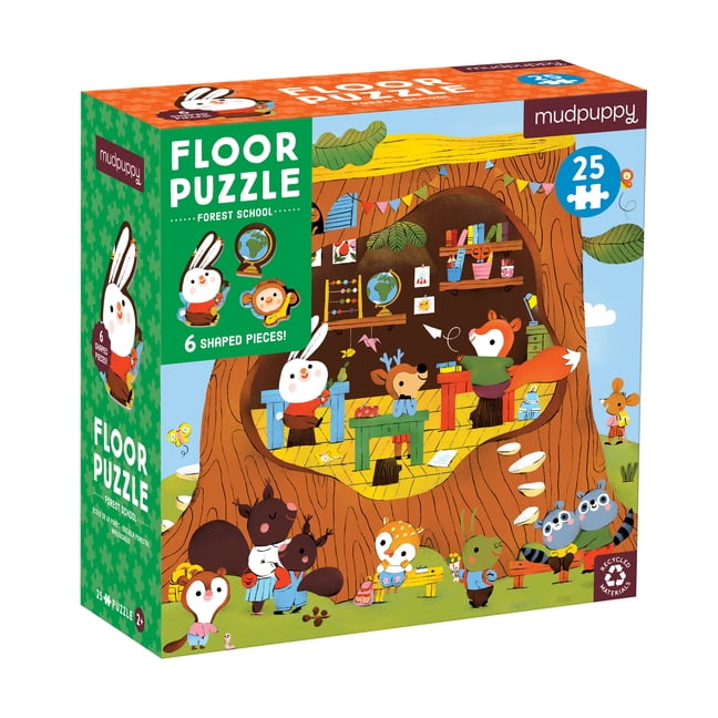 Forest School 25 Piece Floor Puzzle with Shaped Pieces 9780735376922