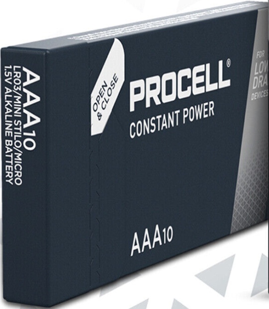 10 x Duracell AA Procell Constant Power Alkaline Batteries Industrial LR6 MN1500