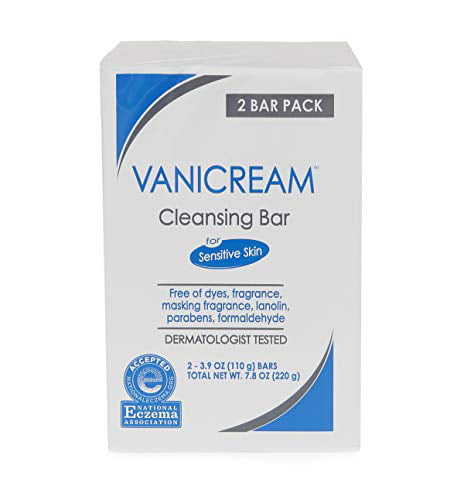 Vanicream Cleansing Bar Fragrance Gluten And Sulfate Free For Sensitive Skin Gently Cleanses And Moisturizes 3.9 Pack Of 2 7.8 Ounce