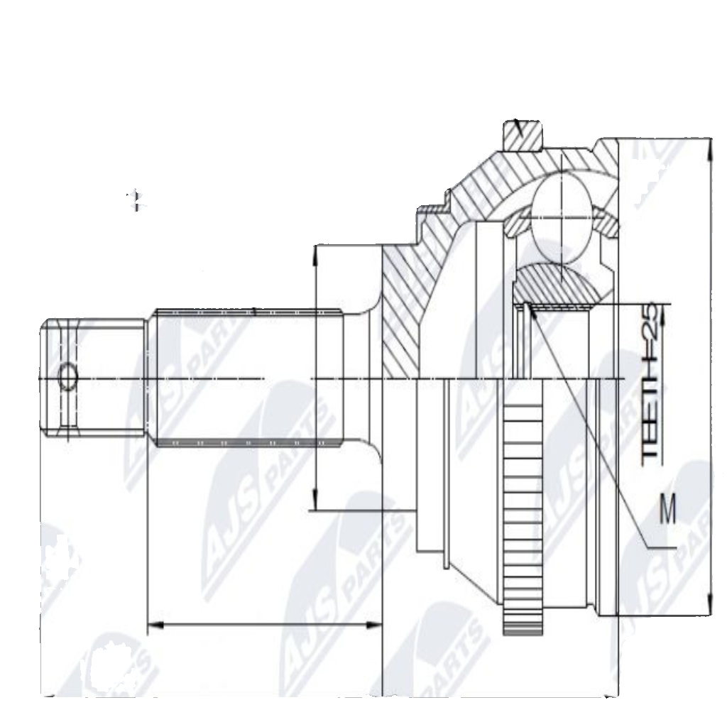 ✅Fits NTY NPZ-HY-545 OUTER CV JOINT  ⭐UK Seller⭐ - Image 6