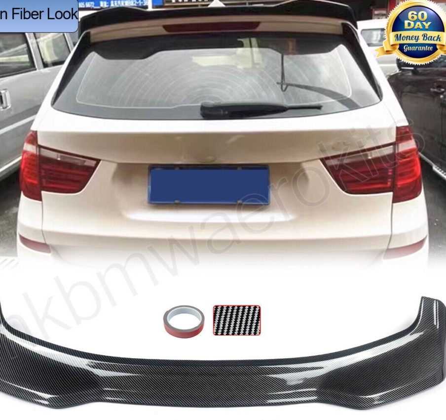 Rear Trunk Boot Roof Spoiler Wing For BMW X3 F25 2011-2017 Carbon Look X3M Style