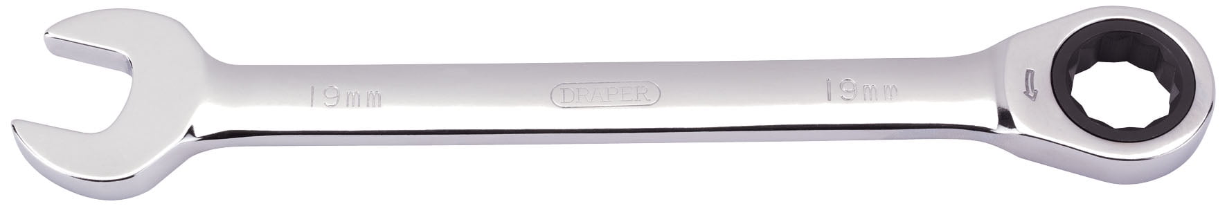 Draper 31018 Metric Ratcheting Combination Spanner 19mm