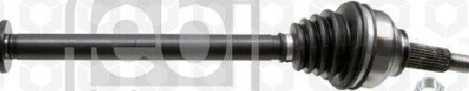 FEBI BILSTEIN DRIVE SHAFT FRONT LEFT OPEL RENAULT VAUXHALL TRAFIC II VIVARO