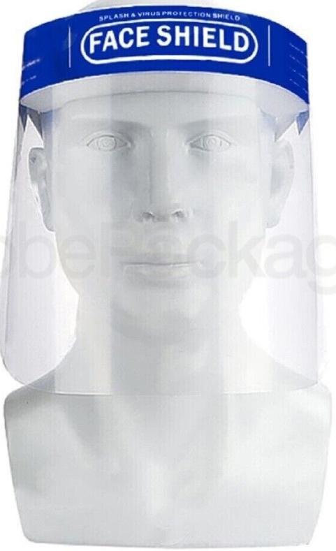 1 x HIGH QUALITY FULL FACE SHIELD VISOR GUARD MASK WITH COMFORT PADDING