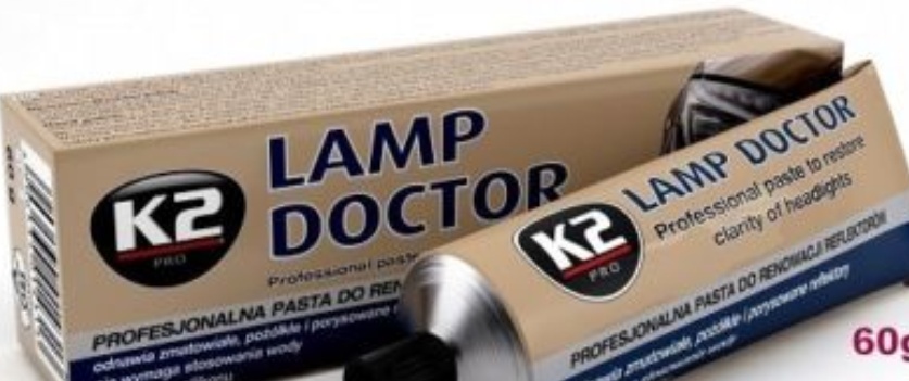 2 x K2 LAMP DOCTOR Paste Headlight Scratch Restorer Repair Polish & Protects 60g