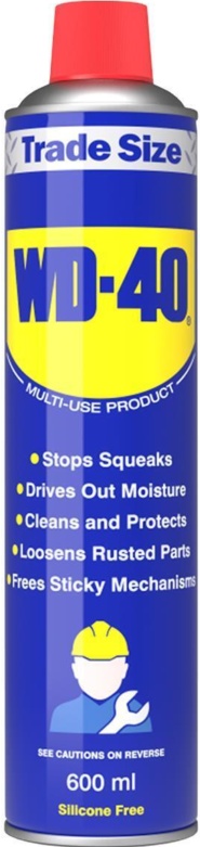 WD-40 Multi-Use Lubricant Aerosol 600ml x2, WD40 Protects From Rust & Corrosion