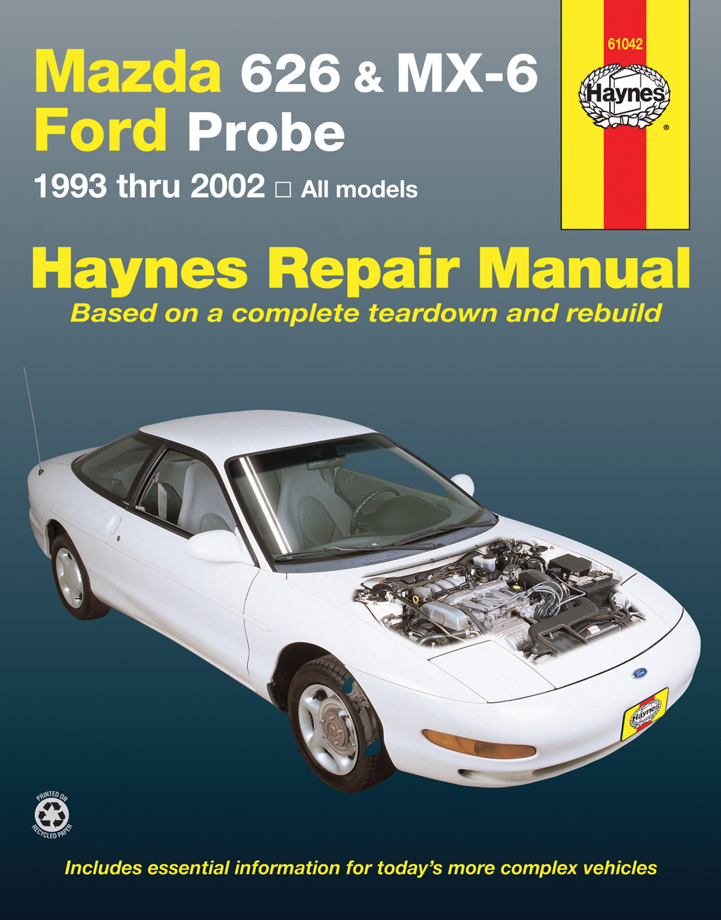 Mazda 626, MX–6 & Ford Probe covering Mazda 626 – 1993 to 2002 Haynes Paperback