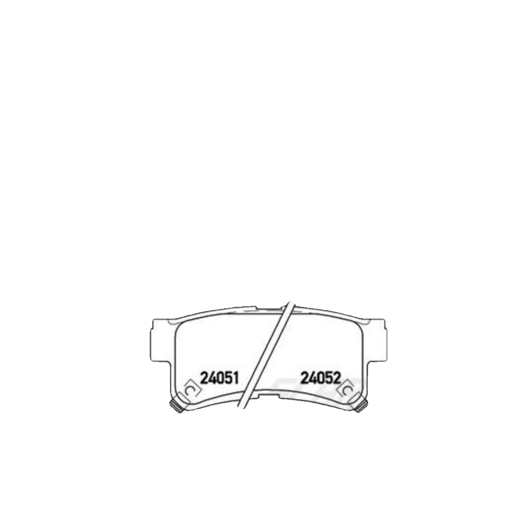 Rear Brake Pad Set BREMBO P 15 009 for Ssangyong/Daewoo Rexton/Korando/Actyon/Ky