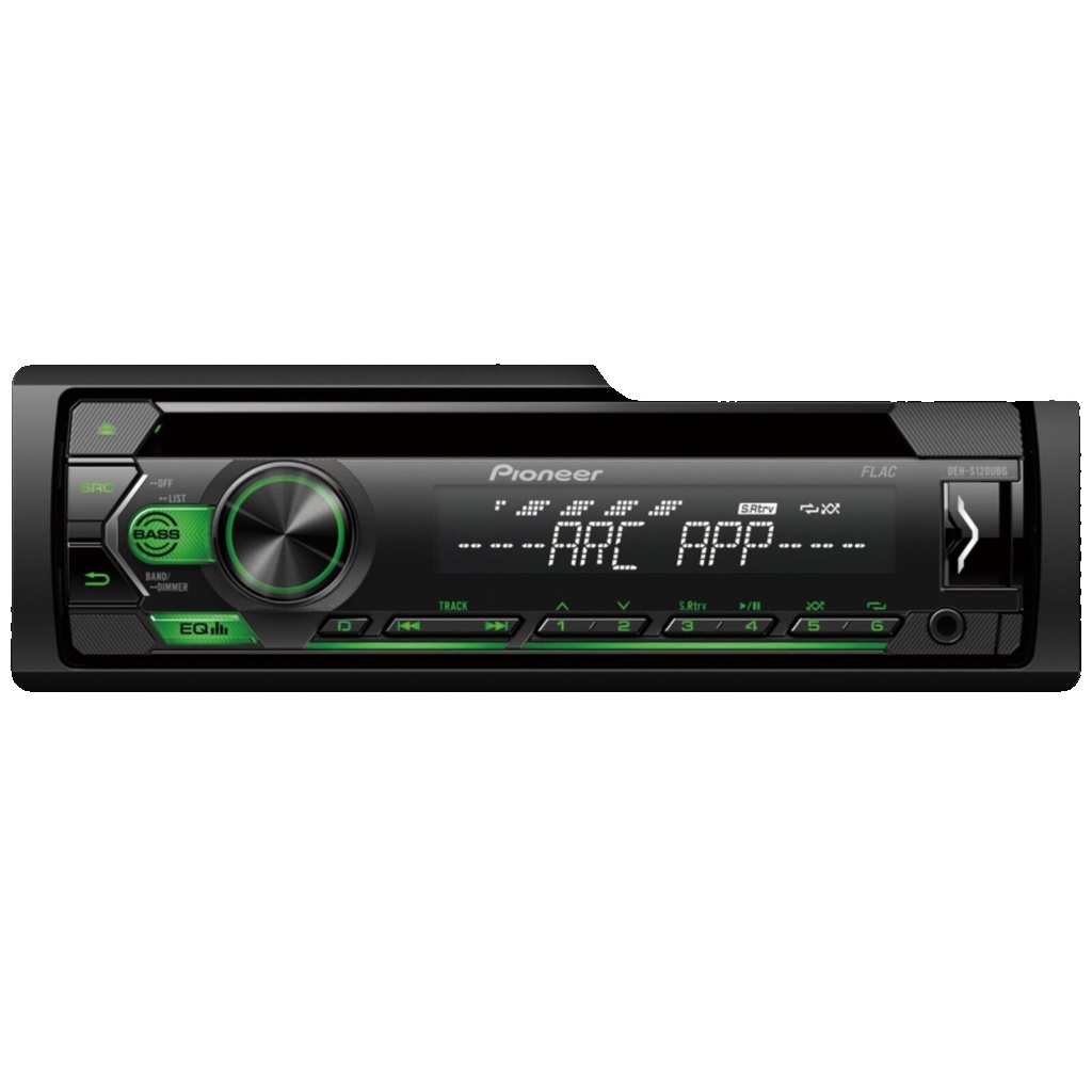 Pioneer DEH-S120UBG CD MP3 USB AUX 1 RCA Car Stereo Radio Player Green Display