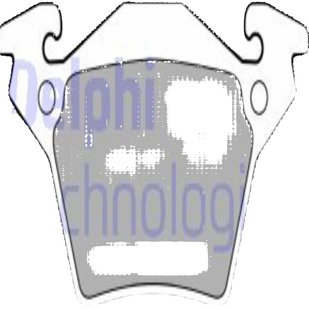 Rear DELPHI-OE LP1471 Brake Pad Set, disc brake for MERCEDES-BENZ