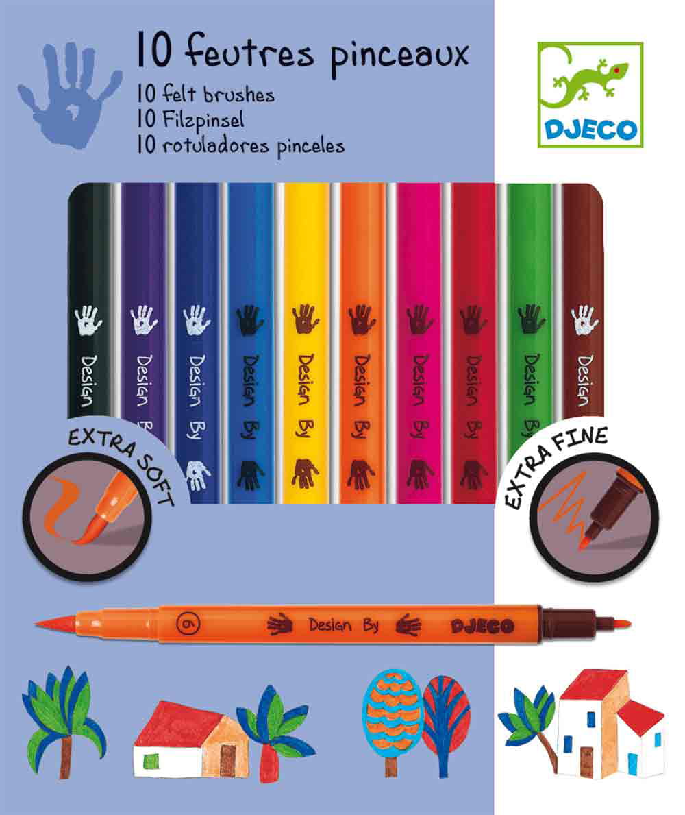 10 Felt Brushes Classic