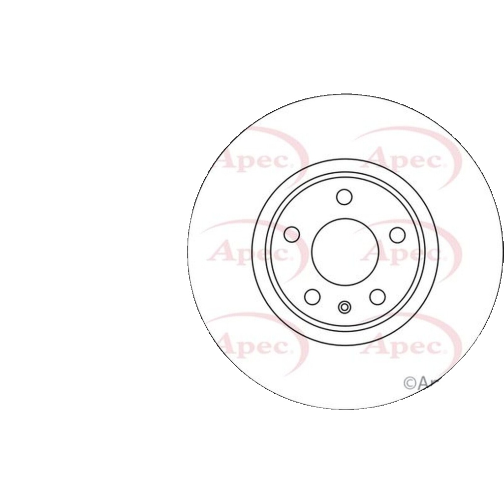 Apec Front Brake Disc DSK3003 - OE High Quality Precision Engineered Part