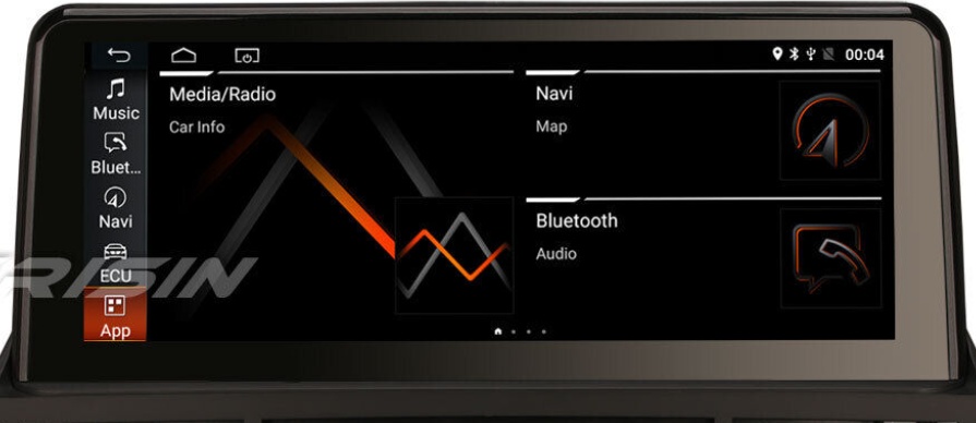 10.25"" DAB+CarPlay Android 11 Car Stereo Sat Nav IPS 64GB BMW X5 E70 X6 E71 CIC