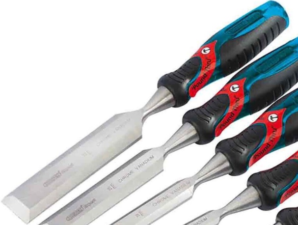 Draper 70419 Draper Expert Soft Grip 'Pound Thru' Bevel Edge Wood Chisel Set 140