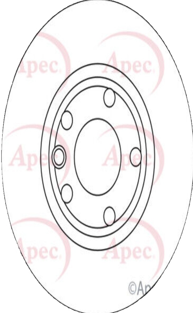 Brake Disc APEC DSK722 Front Fits VW Transporter Transporter/Caravelle