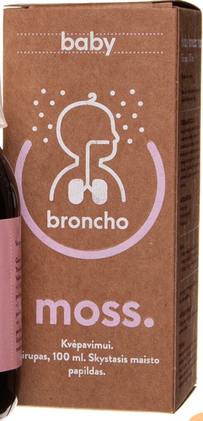 BRONCHOMOSS BABY Thyme Icelandic Lichens Syrup 100ml Breathing Supplement
