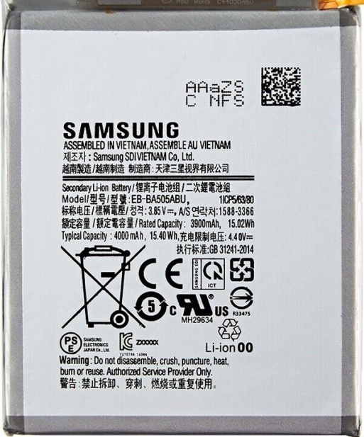 Original Batterie Accu Pile Samsung EB-BA505ABU Pr Galaxy A20 A30 A30s A50 A50s