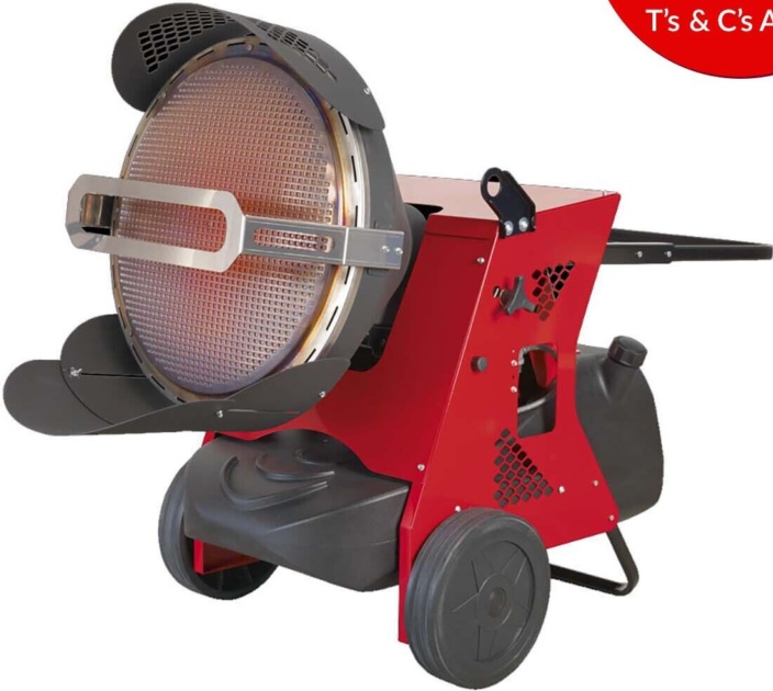 Sealey IR55 Infrared Paraffin, Kerosene & Diesel Heater 42.7/45.5kW 230V