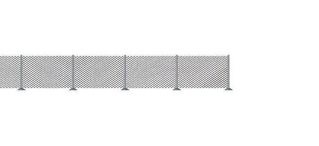 Busch 8117 - TT / N Wire Mesh Fence - New
