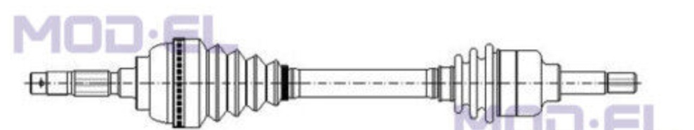 METELLI 17-1021 Drive Shaft for PEUGEOT