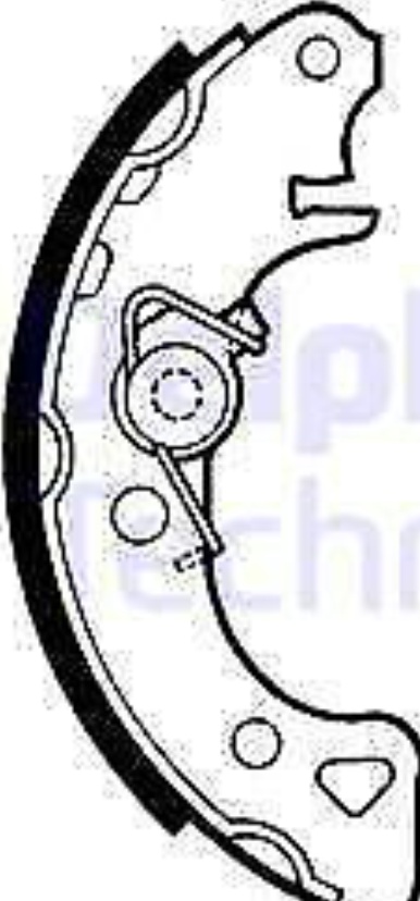 Brake shoes LS1319 DELPHI for CITROËN PEUGEOT MEGA