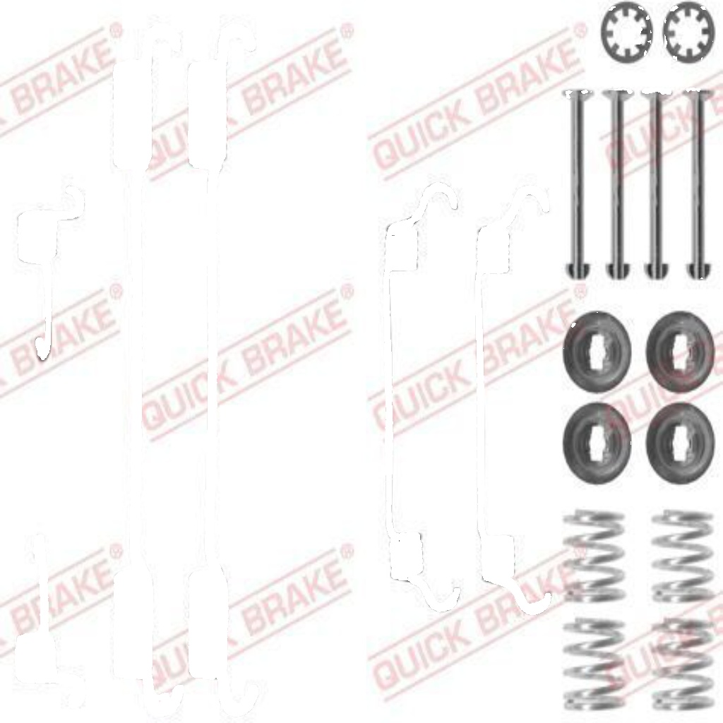 Rear QUICK BRAKE 105-0740 Accessory Kit, brake shoes for CITROËN,FIAT,LANCIA,PEU