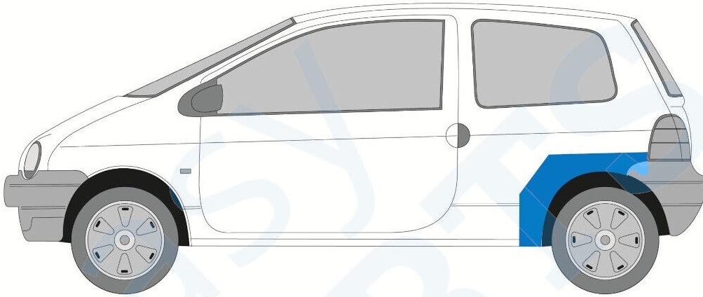 RENAULT TWINGO 1993-1998 REAR WHEEL ARCH REPAIR PANEL / PAIR