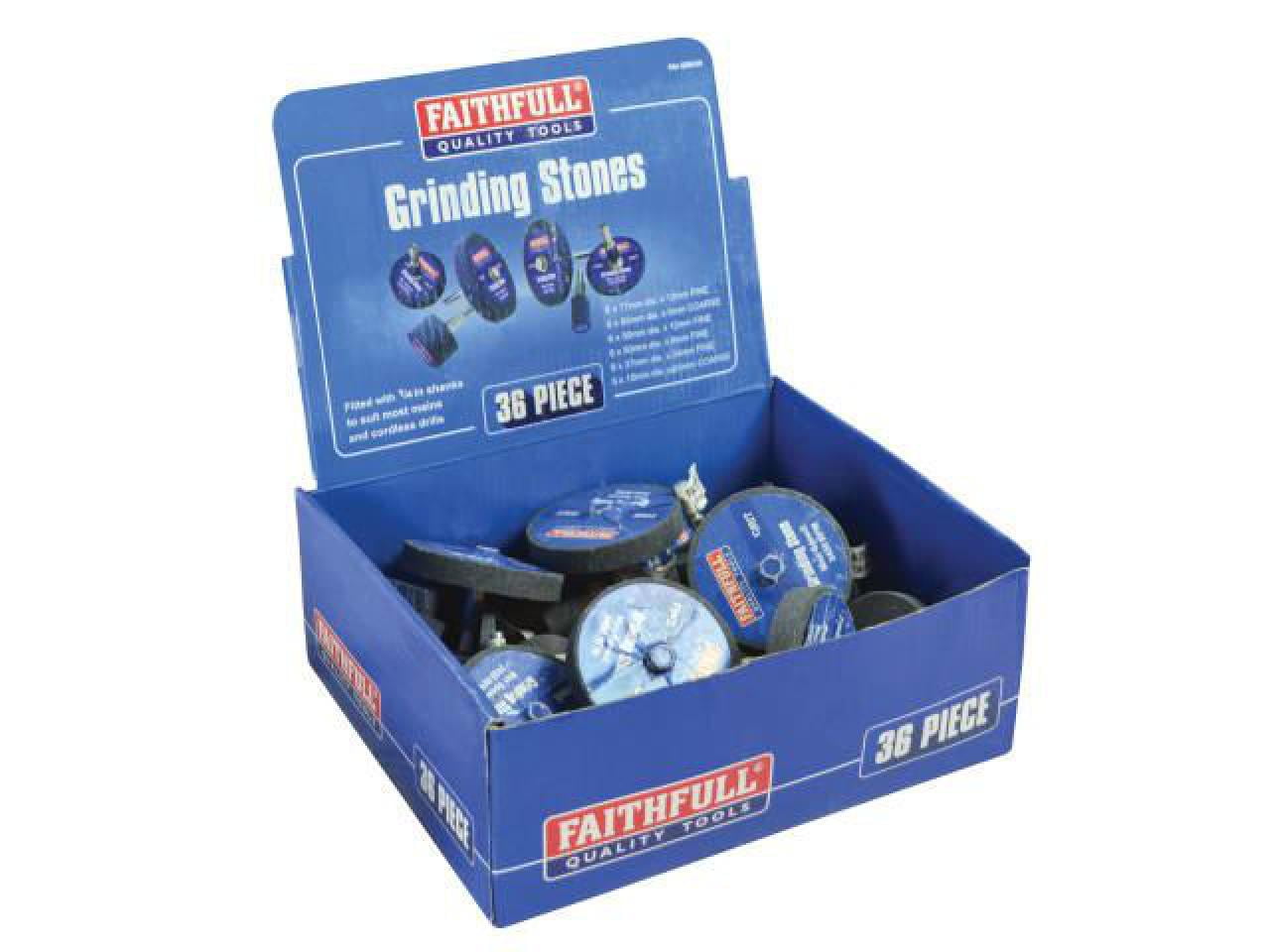 Faithfull Grinding Wheel Assortment 36 Piece FAIGWA36