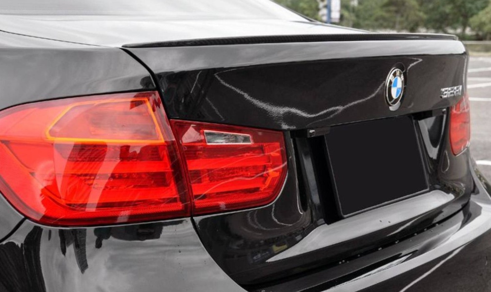 Fits BMW 3 Series F30 F80 M3 Rear Trunk Boot Lip Spoiler Carbon Look New - Image 3