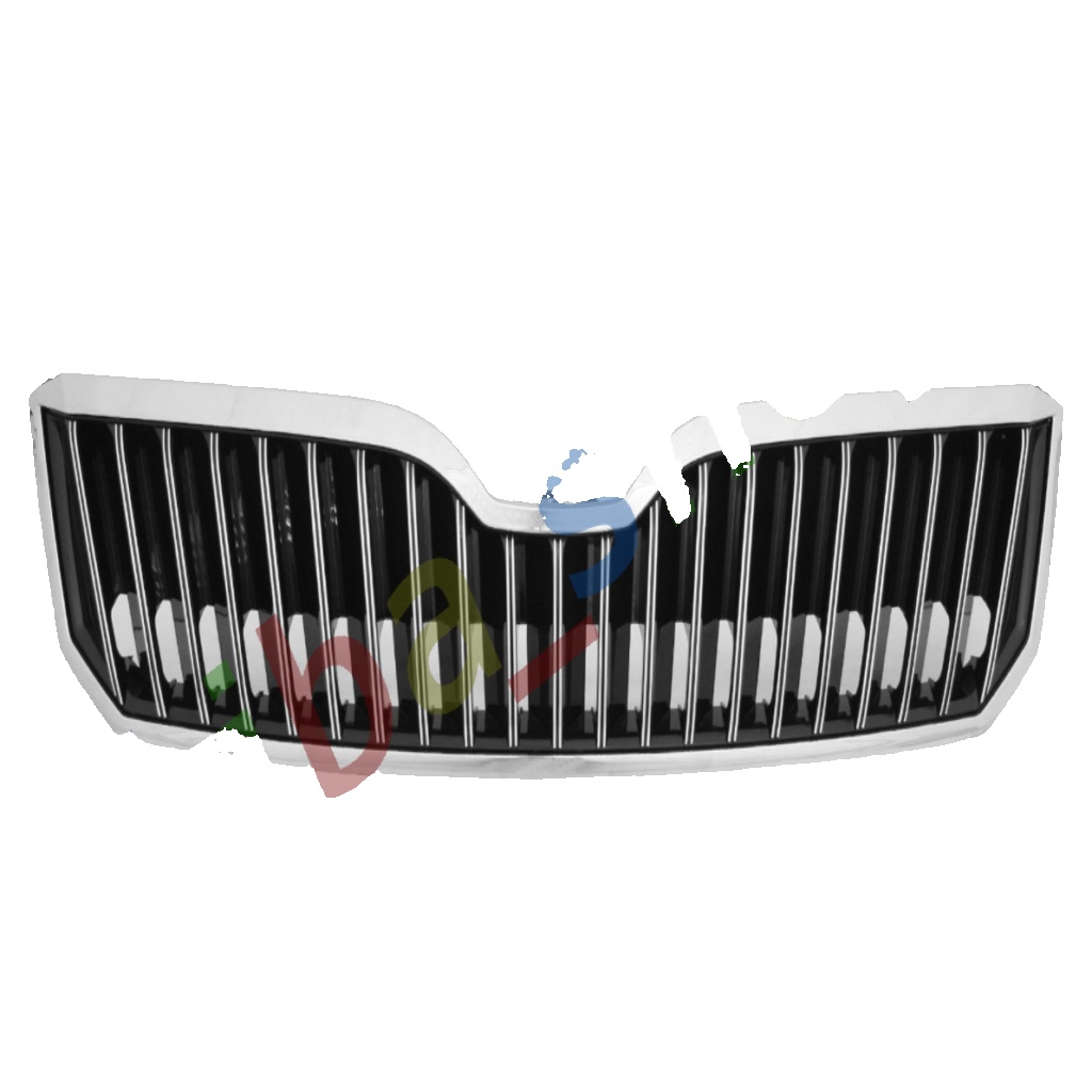 SKODA SUPERB 2013-2015 FRONT BUMPER UPPER GRILLE CENTER AIR INTAKE FULL CHROME