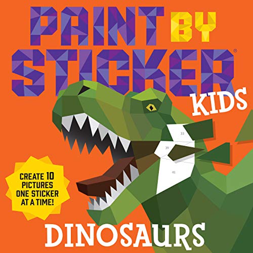 Paint by Sticker Kids: Dinosaurs: Create 10 Pictures One Sticker at a Time! By - Image 8