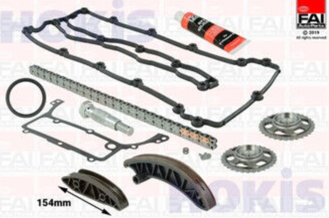 Upper FAI AutoParts TCK227L Timing Chain Kit for MERCEDES-BENZ