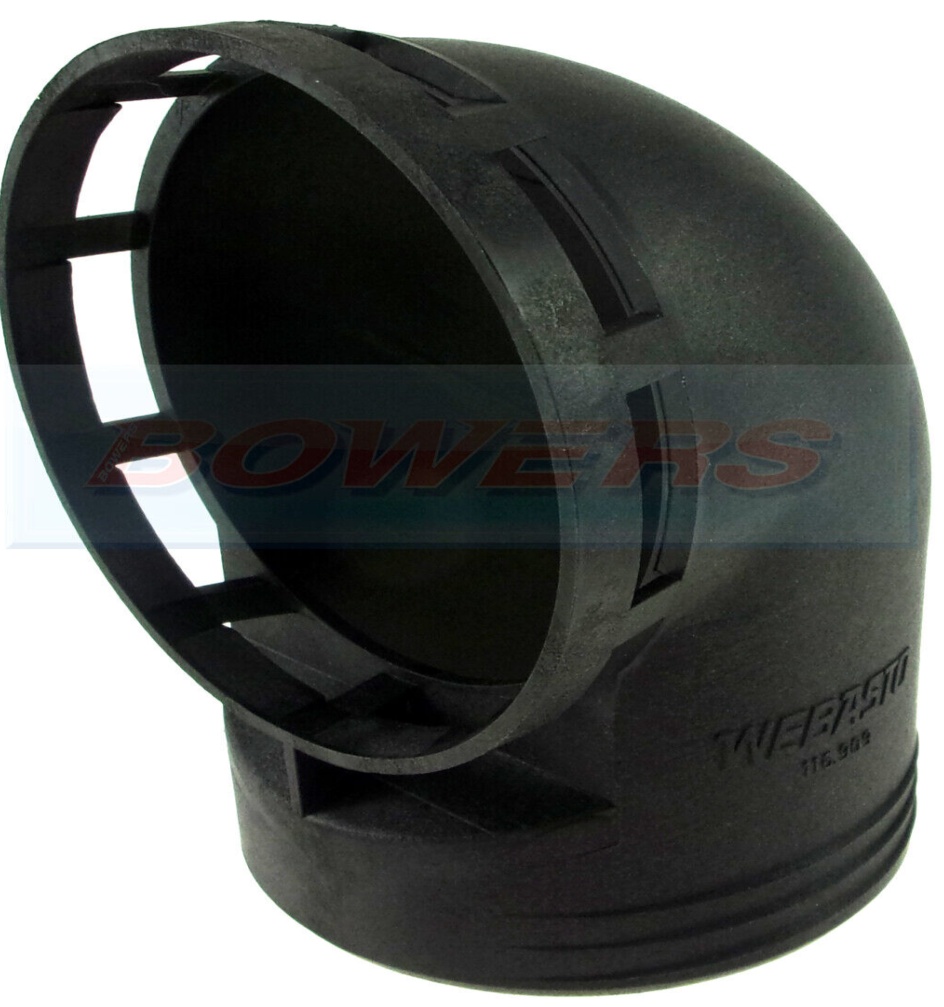 WEBASTO AIR TOP 32 HL 24 90° DEGREE AIR OUTLET ADAPTOR BEND 80mm DUCTING 116909