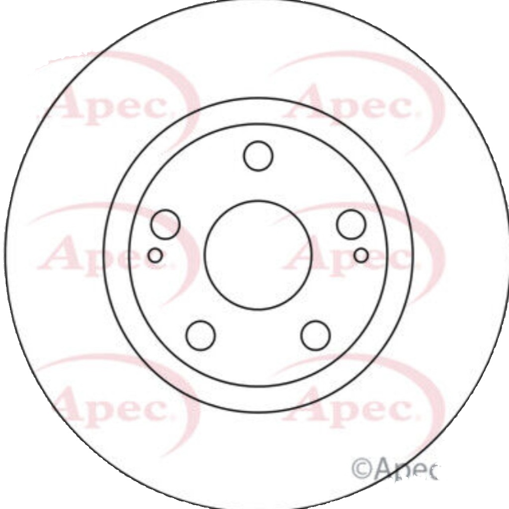 Braking System Brake Disc APEC DSK2513 Front Vented Fits Toyota Avensis Corolla