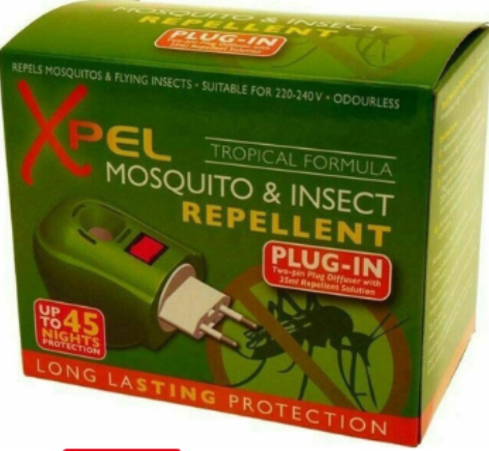 2x Xpel Mosquito & Insect Repellent 2pin Plug-In Diffuser Relief Solution