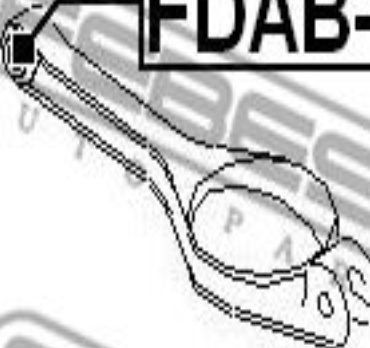 Fits FEBEST FDAB-015 LONGITUDINAL REAR LEVER SILENT BLOCK FORD MONDEO ⭐UK Stock⭐
