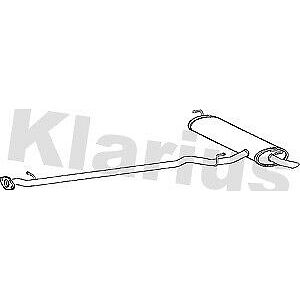Klarius box with tail pipe fits Nissan qashqai 1.5dci 06-10 DN661K
