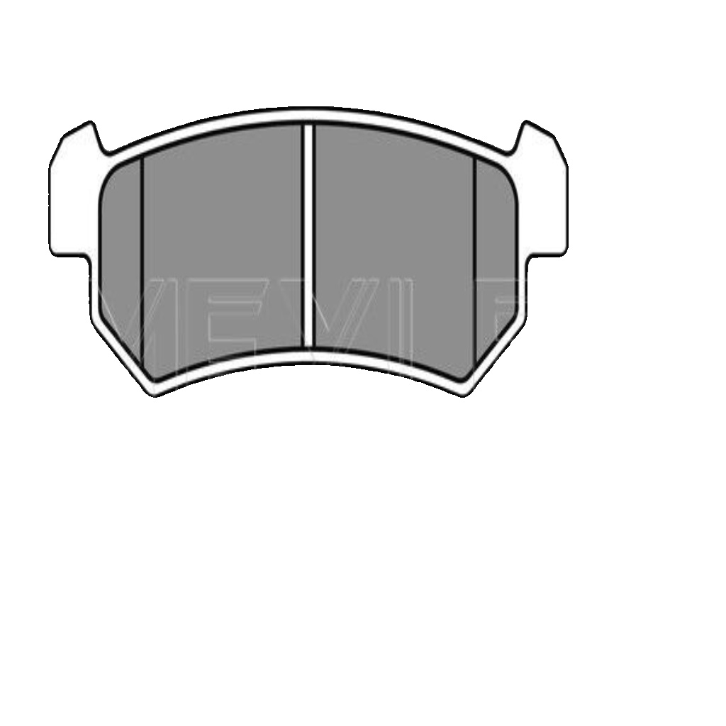 Rear MEYLE GERMANY 025 240 7114 Brake Pad Set, disc brake for CHEVROLET,DAEWOO